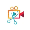 movie film editor logo design video editing logo concept vector